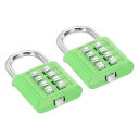 PATIKIL 8桁ボタン組み合わせ南京錠 2個セット4ポジションロック機構プッシュボタンセキュリティデジタルロック ジムスポーツロッカーキャビネットツールボッ...