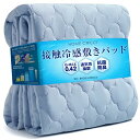 HOMECOCCI ひんやり敷きパッド 【ジメジメ解消!さらさら続く夏用敷きパッド】Q-MAX0.42 冷感 高機能 防ダニ 吸湿放湿 抗菌防臭 吸汗速乾 柔らか セミダブル 約120x205cm