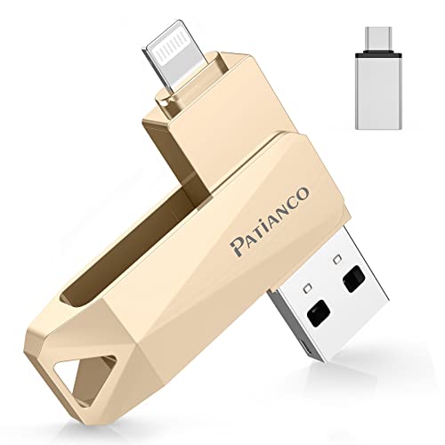 Patianco【MFi認証品 セキュリティ機能付】iPhone用 USBメモリ 128GB 3in1 データ移行 usb lightning/USB/Type-C搭載 高速 スマホ 写真データ バックアップ 大容量 iPhone/iPad/PC/Android/Mac対応 写真・動画保存 ス Patianco【MFi認証品 セキュリティ機能付】iPhone用 USBメモリ 128GB 3in1 データ移行 usb lightning/USB/Type-C搭載 高速 スマホ 写真データ バックアップ 大容量 iPhone/iPad/PC/Android/Mac対応 写真・動画保存 ス