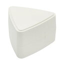 GEL-COOL ジェルクール triangle 三角 おにぎりケース 保冷剤一体型 1個用 ミルクホワイト W10.3×D9.5×H6.6cm ミニ お弁当箱 ワンタッチ開閉 白 日本製 0101-0256