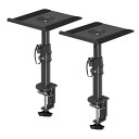suptek スピーカースタンド スピーカー台 スピーカーマウント 卓上 クランプ 12°左右調節 360°回転 耐荷重各15KG 2個セット 1ペア 2台1組 SDM001B