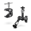 SmallRig 5.5インチ(14cm)マジックアーム スーパークランプ 関節式マジックアーム モニターアーム 蟹バサミクランプ-KBUM2730B