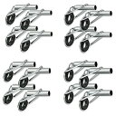 トップガイド ロッドガイド ステンレス 釣り竿 穂先 選べる16点セット 8# (2.6/2.8/3.0/3.2mm)