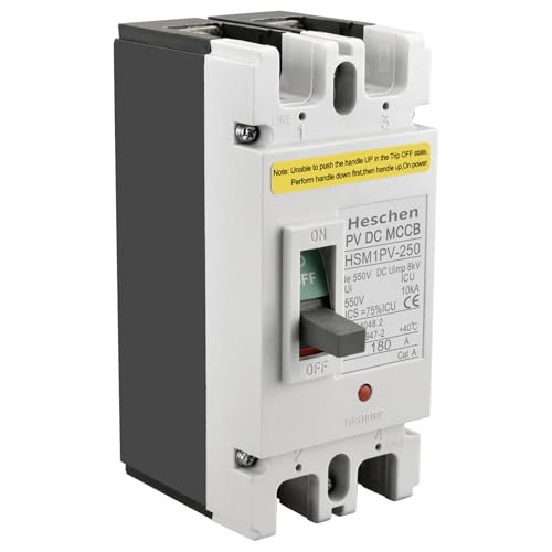 Heschen DCåȥ֥졼 MCCB HSM1PV-250 2 DC550V 180A ŰǴ 顼PV...