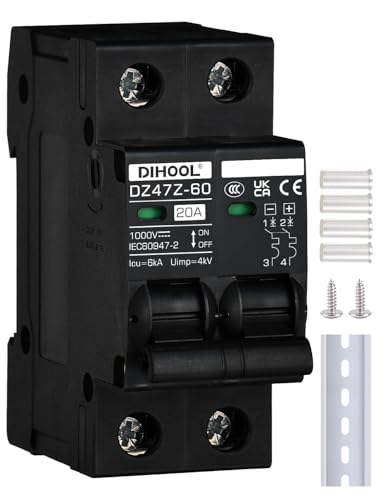 DIHOOL ľήϩǴ 2  DC 12-1000V 20A ߥ˥奢åȥ֥졼, ۸ѥͥ륳ȥ顼,۸...