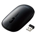 エレコム ワイヤレスマウス 無線2.4GHz Slint M-TM10DBBK 薄型 静音 4ボタン プレゼンモード機能付 ポーチ付 Windows Mac 対応 ブラック