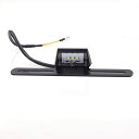 Aoling バイク ナンバー灯 12V 3LED ステー付き M6ボルト対応 バイク ナンバーライト バイク ライセンスランプ 全密封防水 防錆 光量十分 耐久 加工しやすい 2線接続 ブラック 単品
