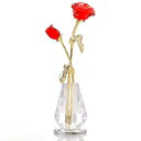 Kertari 母の日のプレゼント 花 誕生日プレゼント女性 人気 k9 クリスタル バラ花 造花 インテリア 枯れない花 薔薇 フラワーギフト 結婚祝い 送別...