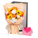 千選千品 ソープフラワー ギフト 人気 花束 誕生日プレゼント 枯れないお花 ギフト クリアボックス 手提げ付き メッセージカード付き 母の日 父の日 敬老の日...