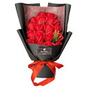 ソープフラワー花束 母の日 誕生日 ソープフラワー バラ プレゼント ギフト 記念日 花束赤