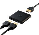 エレコム HDMI切替器 4K 60Hz 2入力1出力 双方向 薄型(12mm) 分配器 PS5・4 / Nintendo Switch/Fire TV Stick 他 DH-SW4KBD21BK/E