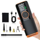 空気入れ 自転車 電動空気入れ バイク 車 【8000mAh・最大160PSI】 タイヤ エアーポンプ コンパクト 充電式 自動車 米式/仏式/英式/浮き輪 バルブ対応 電動エアーポンプ SOS/LED 懐中ライト付き 自
