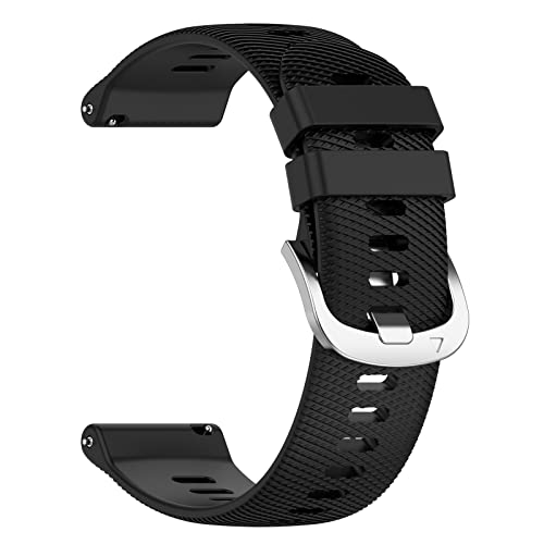 [GOHHME] 時計バンド ユニバーサル 時計ベルト 18mm 20mm 22mmシリコンバンド 腕時計バンド18ミリ 20ミリ 22ミリ (22mm, ブラック)