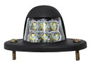〔mikan〕 24V 6 LED ナンバー 灯 2個セット トラック トレーラー 大型車 農業機械 ライセンス 灯 白色発光 汎用品