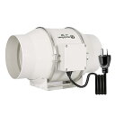 Hon&Guan ダクトファン 150mm 強力 省エネ 静音 【インボイス制度登録店】 ダクト用換気扇 塗装ブース用 家焼肉 中間取付 丸形タイプ 産業用換気...