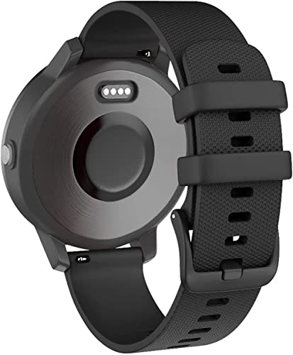 [GUFER] 時計バンド ラバーベルトシリコン 20mm 22mm 交換用ベルト スマートウォッチ 腕時計バンド 替え 柔らかい 防水ベルト ガーミンウォッチアクセサリー用 多色選択 クイックリリース付き (