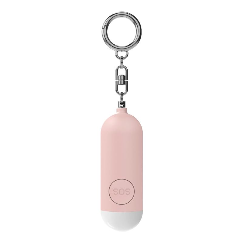 防犯ブザー 防犯アラーム 130dB 超大音量 携帯便利 LEDライト付き 防水 USB充電式 電池低残量提示 防犯グッズ 防犯対策 防犯ベル 防災 護身グッズ 子供 高齢者 学生 女性 プレゼント WOVTE (ピン