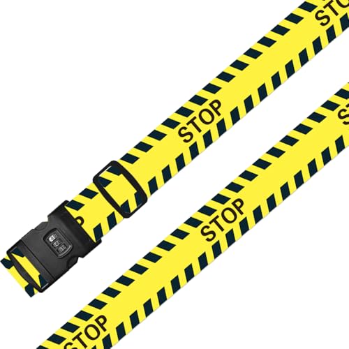 [スーツケースカンパニー]スーツケースベルト ロック付き 3桁 ダイヤル おしゃれ 柄 トラベル カラフル 可愛い 海外旅行 柄入り 鍵 キャリーケース トランクベルト 目印 GPT STOP