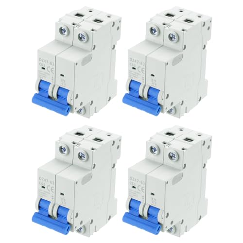 uxcell 4ĥߥ˥奢åȥ֥졼2P 63A AC 110V DZ47-63 DIN졼ޥǥååȥ֥...