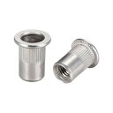 uxcell リベットナット M8x1.25mm 304ステンレススチール材質 18x15mm 10個入り