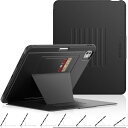 SEYMAC stock 2024年 13インチiPad Pro(M4)耐衝撃ケース 多角度横置き調節 オートスリープ ペン収納 カード収納 強磁力全面保護カバー(ブラック)