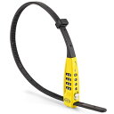 CXWXC 自転車 ワイヤーロック 長い 450mm 4桁 ダイヤル 盗難防止 地球ロック イエロー (CX-DL1006)