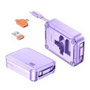明誠 5in1 マルチ充電ケーブル 巻き取り 1m PD100W USB Type C to Type C ケーブル 3種類変換アダプタ(Type A+Micr...