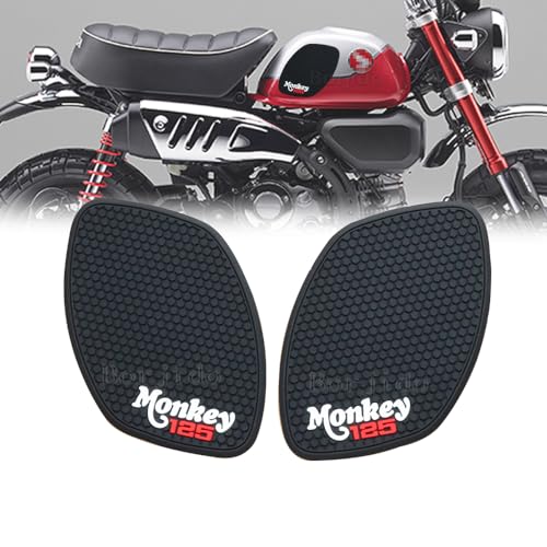 Forモンキー125 2023 2022 2021-2018バイクタンクパッドバイクの滑り止め燃料タンクパッドは、ニーグリップ燃料タンクサイドステッカーを保護しますFor Monkey 125 For MONKEY 125 バイクタンクプロテク