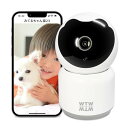 WTW 塚本無線 防犯カメラ 見守りカメラ 5GHz ペット 監視 WiFi ベビーモニター 300万画素 自動追跡 夜間撮影 双方向通話 屋内 家庭用 小型 留守番 WTW-NEKO 2024年モデル(3)
