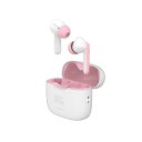 myFirst Carebuds マイファーストケアバッズ 子供用インナーイヤー型イヤホン 音量制限/自動外部音取込モード/タッチ操作/安全バッテリー/クリアな音声/落下防止ハンドストラップ (ホワイト&ピ