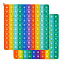 Fuushspoy スクイーズ玩具 (数字1-100 ひらがな カタカナ 両面印刷 1個セット)プッシュポップ 知育おもちゃ 学習玩具 ボードゲーム プッシュポ...