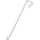 ニッサチェイン ドアフック 300mm 参考使用荷重1kg A-1004 茶