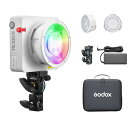 Godox ML100R RGB撮影ライト 1800K-10000K、アプリコントロール対応 高演色性 14種類照明効果 ポータブル撮影ライト YouTube/...