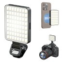 VRIG 撮影用ライト MagSafe対応 高輝度 LEDビデオライト 3色モード10段階明るさ 360°回転 コールドシュー クリップ Type-C充電式 高演色 iphone対応 マグネット スマホ ライト 照明 自撮りライト リン