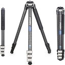 INNOREL KT254CF カーボン 三脚快速レバーロック 25MMパイプ コンパクト カメラ三脚 延長センターポール付き 収納ケース