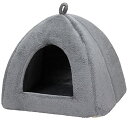 PetStyle ペットベッド 猫 犬 ベッド 冬 ハウス ドーム おしゃれ 洗える ペット 暖かい ふわふわ もこもこ ボア 犬用ベッド ネコベッド ピラミッ...