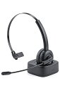 【10個セット】サンワダイレクト Bluetooth ヘッドセット 充電スタンド付き 通話約20時間 軽量 コールセンター向け Bluetooth5.0 音楽 片耳 単一指向性 400-BTMH023BK