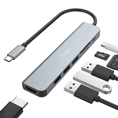 USB C ϥ ץ 7-in-1 JESWO USB ϥ Type-C4K HDMIϡ100W®PDšUSB3.0/2...