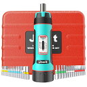 Jneit 空転式プリセット型 トルクレンチ トルクドライバー 差込角6.35mm (1/4") 1-8 Nm (100~800 cN.m) 31点組 ドライバービットセ ット とるくレンチビットセット
