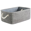 TheWarmHomeかご バスケット 収納 かご 30cm×20cm×13cm カゴ 引き出し収納 収納ボックス 綿麻製 布製 コンパクトデスク収納 玄関収納...