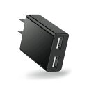 USB コンセント ACアダプタ USB充電器 【PSE認証済・2USBポート】 薄型 2.4A USB電源 スマホ充電器 iPhone iPad Samsun...