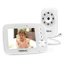 YISSVIC ベビーモニター 見守りカメラ 遠隔監視ベビーカメラ 双方向音声通信 暗視機能付き 出産祝いプレゼント VGA30万 屋内での使用 タイマー機能 日本語取扱説明書付き (3.2インチ)