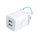 USB コンセント【12W 折畳み 2ポート】 usb電源アダプター usb充電器 小型 iPhone充電器 PSE認証済 Android充電器 usb acア...