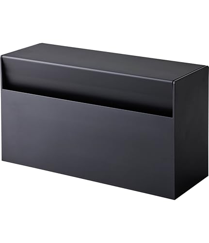 山崎実業(Yamazaki) マグネット ペーパーホルダー ブラック 約W24.5XD8.7XH13.5cm タワー tower ペーパ..