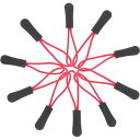 Abaodam ジッパータブ 赤 ファスナー チャック 交換 10個セット ジッパープル カバン ファスナープル 取り付け簡単 実用的 衣類/財布/服/靴 交換 延長 多色プルコード