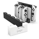 【ipega公式(有機ELモデル)タイプ】ipega PG-9186 Joy-Conハンドル 充電 ホルダー 4台同時充電 Joy-Con 充電器 収納 一体型 急速充電 充電状態を示す指示ランプ搭載 Switch OLED用/Switch(有機ELモデル)