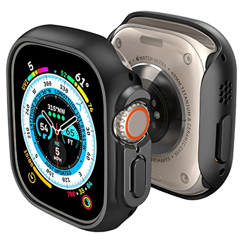 Spigen Apple Watch 49mm ケース 【 Apple Watch Ultra2 / Ultra 対応 】 落下 衝撃 吸収 簡単な取り付け 超薄型 シンプル スリム 軽量 保護カバー シン・フィット ACS05458 (ブラック) Spigen Apple Watch 49mm ケース 【 Apple Watch Ultra2 / Ultra 対応 】 落下 衝撃 吸収 簡単な取り付け 超薄型 シンプル スリム 軽量 保護カバー シン・フィット ACS05458 (ブラック)