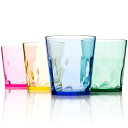 SCANDINOVIA【日本製】250ml 割れないコップ - 4個セット - 割れないグラス プラスチック グラス - ハイグレード プラコップ BPA フリー 食洗機 食器洗い乾燥機 対応 割れない おしゃれ 洗面所