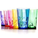 SCANDINOVIA【日本製】560ml 割れないグラス - 6個セット - 割れない プラスチック コップ - ハイグレード プラコップ BPA フリー 食洗機 食器洗い乾燥機 対応 割れないコップ