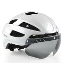 Jovno 自転車 ヘルメット 大人 大きめ 58-65cm 特大 大きいサイズ サイクルヘルメット 軽量 18ベント 磁気ゴーグル LEDライト付き XXL ...